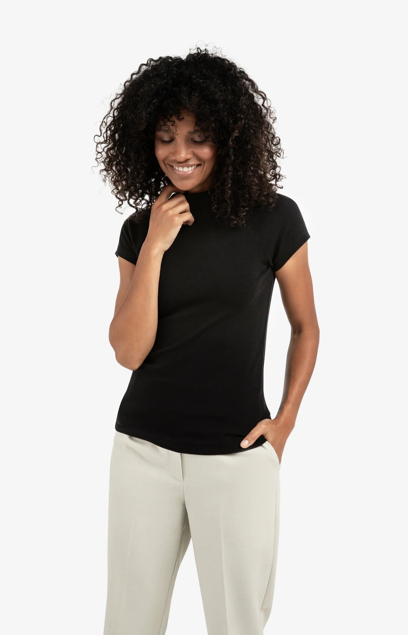 YAYA Pullover Jersey-Oberteil mit Raglanärmel