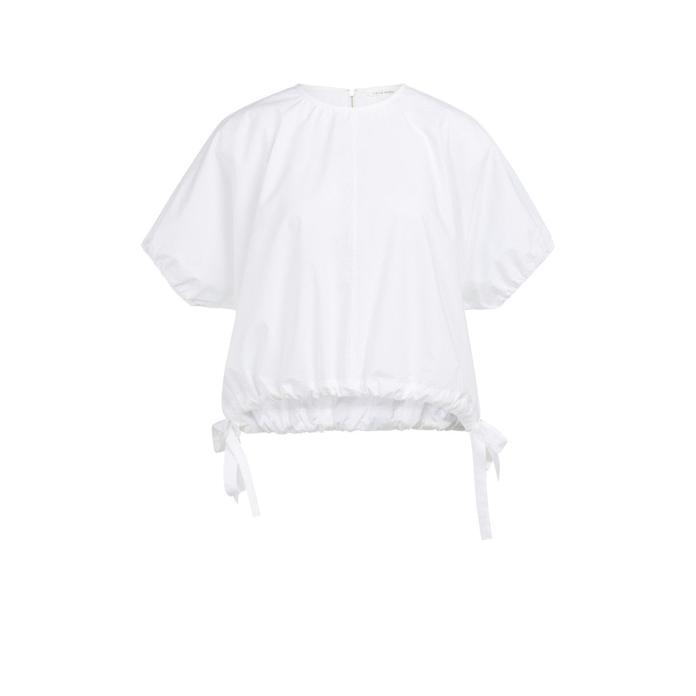 YAYA Boxy Top mit verstellbarer Taille - Pure White