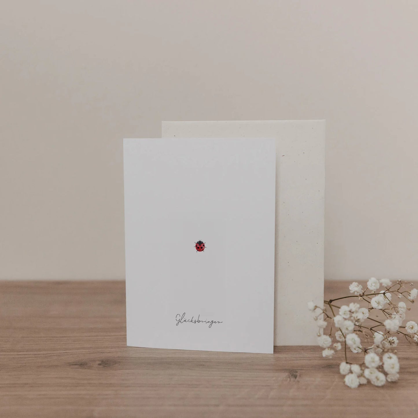EULENSCHNITT Klappkarte Ladybug