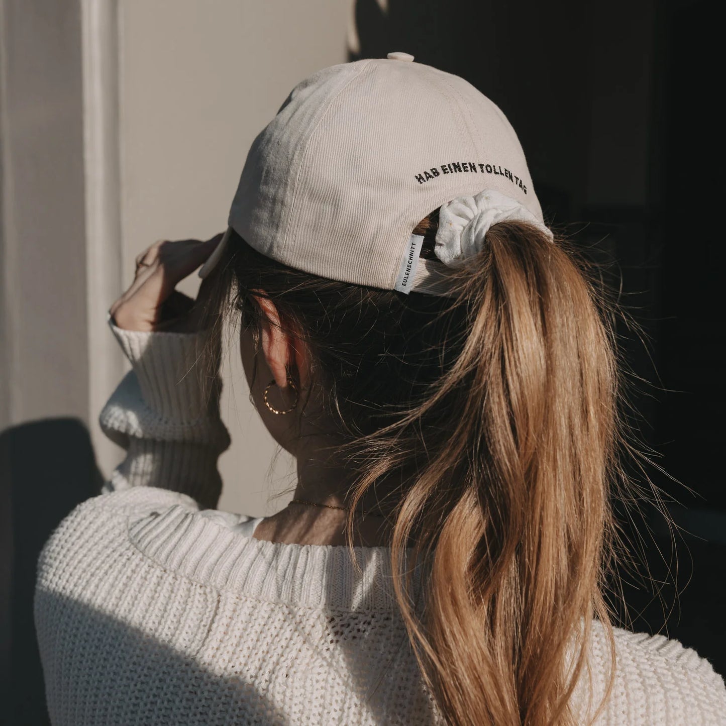 EULENSCHNITT Cap Beige Herz