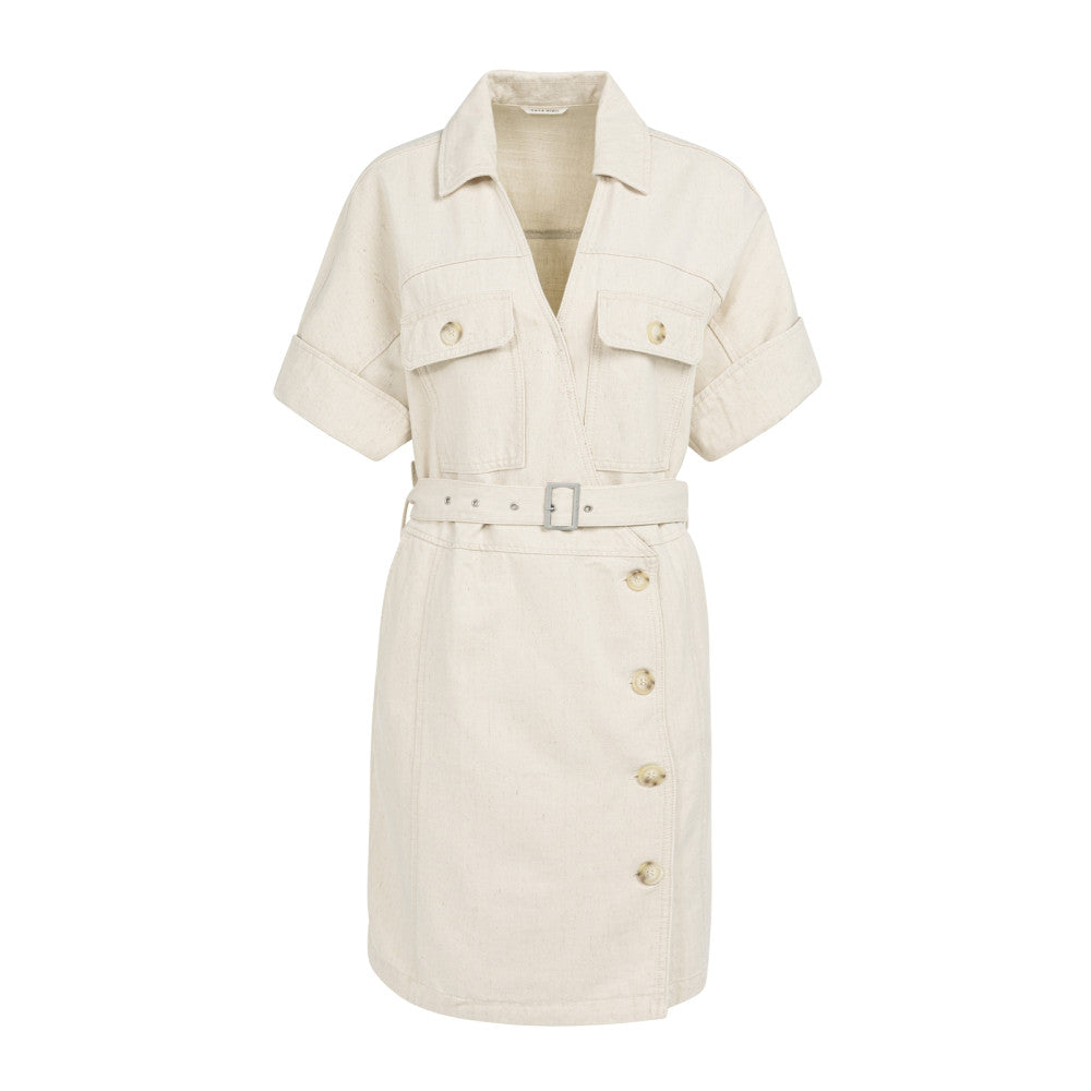 YAYA Kleid im Denimlook - Cloud Creme White