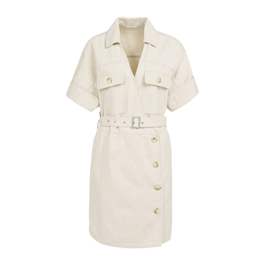 YAYA Kleid im Denimlook - Cloud Creme White