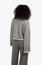 Lade das Bild in den Galerie-Viewer, YAYA Strickpullover mit Linien Taupe
