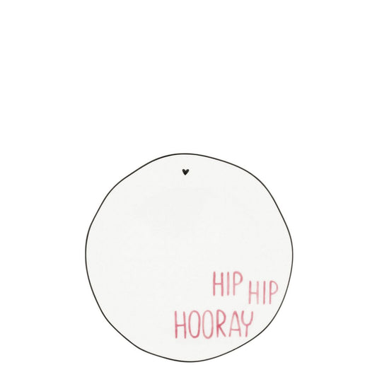 BASTION COLLECTIONS Kleiner Teller Hip Hip Hooray