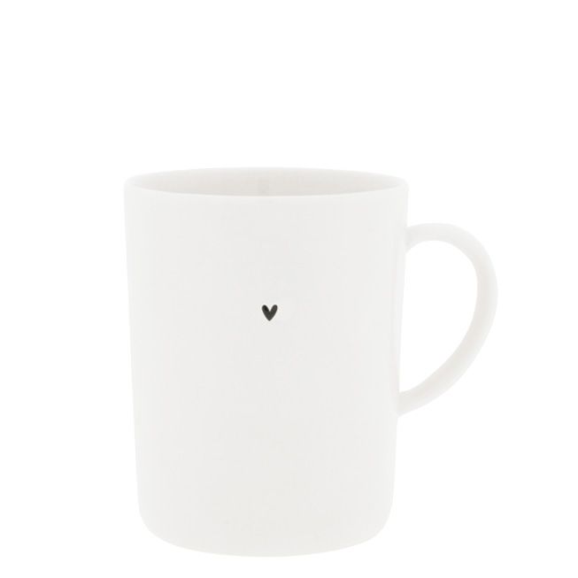 BASTION COLLECTIONS Tea Mug Small Black Heart - Teetasse