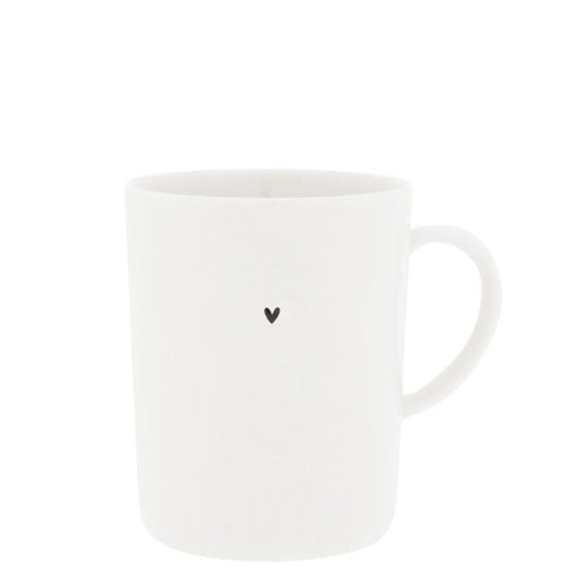 BASTION COLLECTIONS Tea Mug Small Black Heart - Teetasse