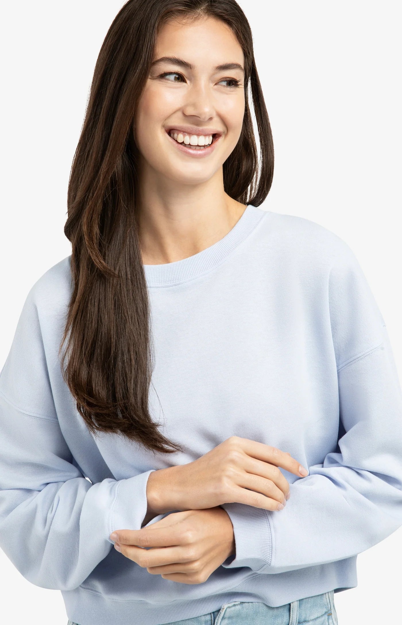 YAYA Lightweight Sweatshirt Ice Blue