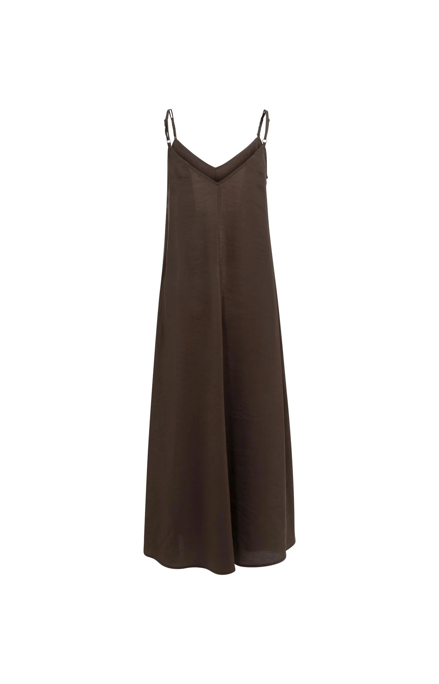 YAYA Long Strappy Dress - Aubergine Purple