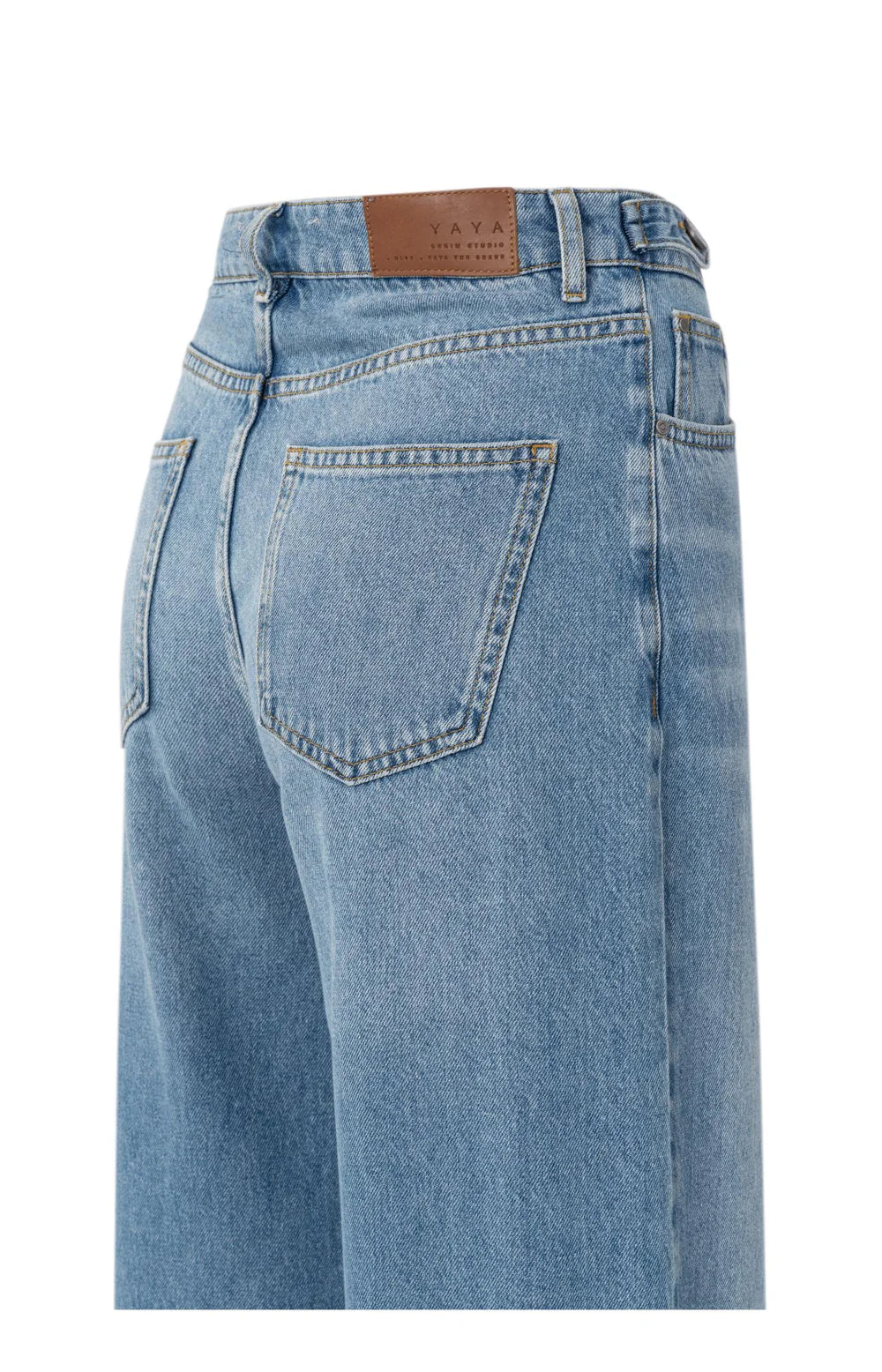 YAYA Denim-Jeans mit umgeschlagenen Beinabschlüssen