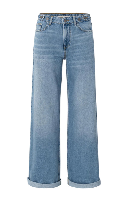 YAYA Denim-Jeans mit umgeschlagenen Beinabschlüssen