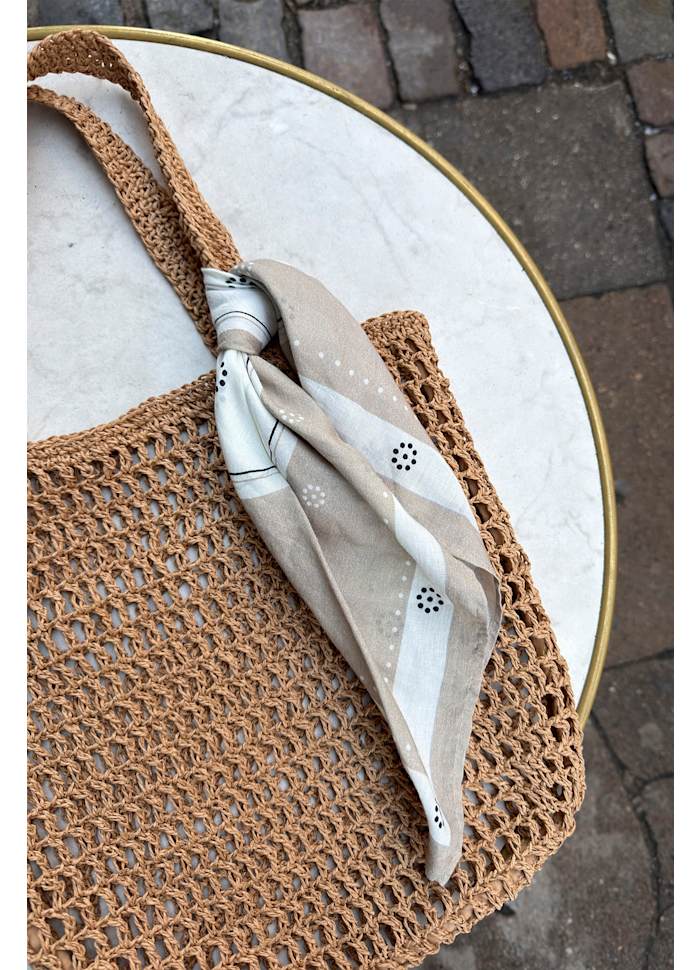 CARE BY ME Sienna Bag - Häkeltasche aus Raffia