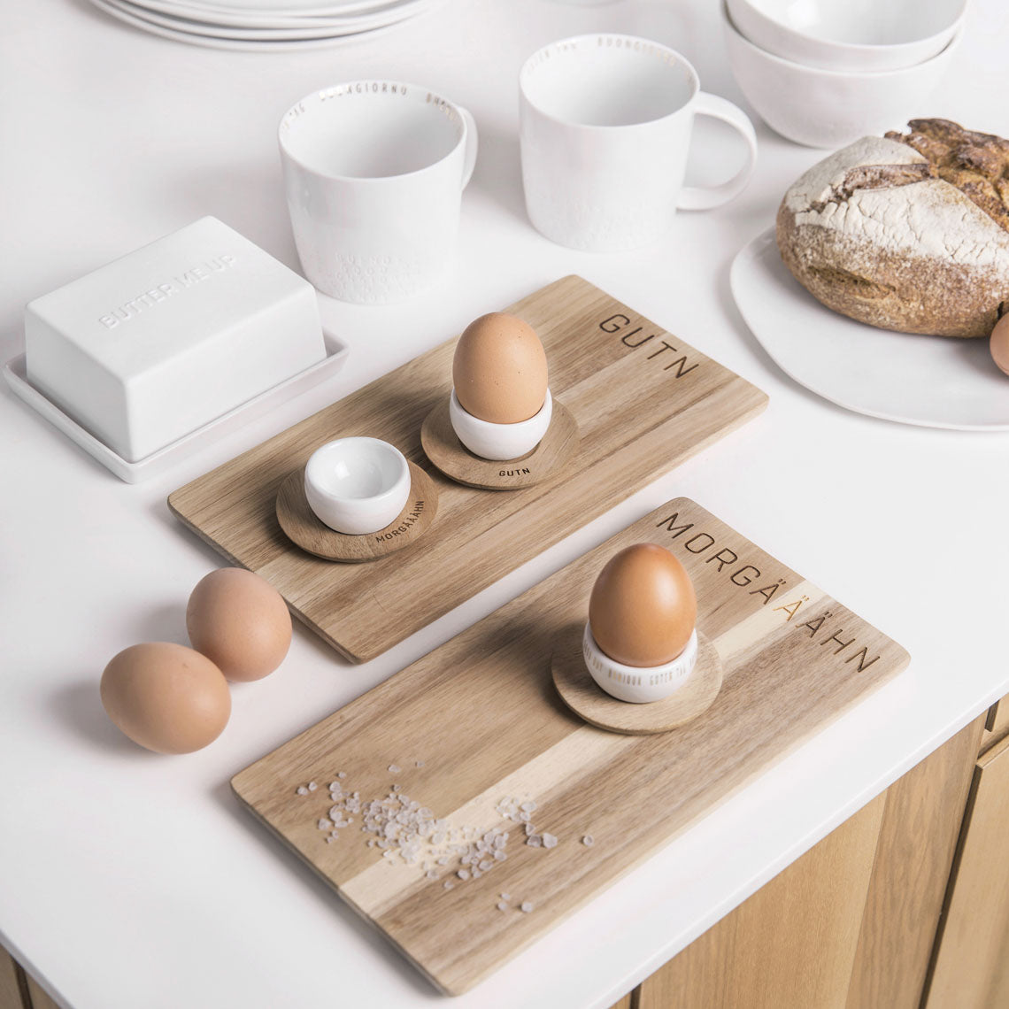 RÄDER DESIGN Eierbecher mit Unterteller - Morgääähn