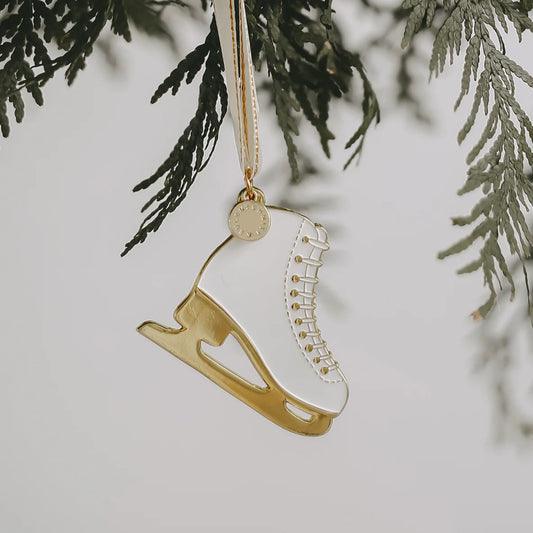 EULENSCHNITT Baumschmuck Schlittschuhe