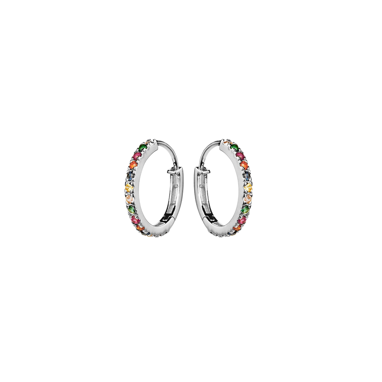 MAANESTEN Nubia Big Color Creolen Sterlingsilber