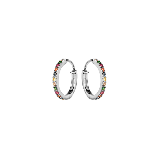 MAANESTEN Nubia Big Color Creolen Sterlingsilber