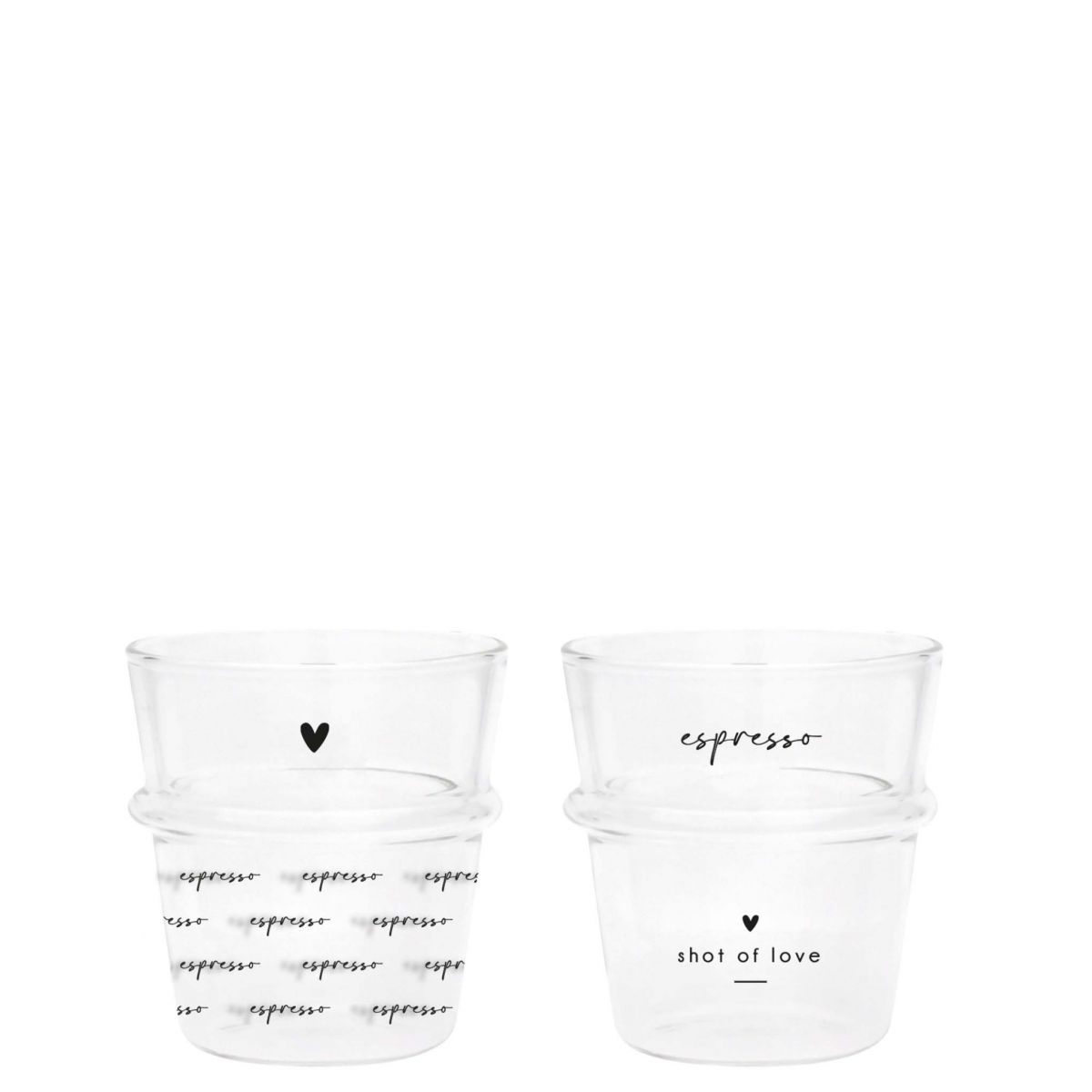 BASTION COLLECTIONS Espressoglas - Espresso & A shot of Love