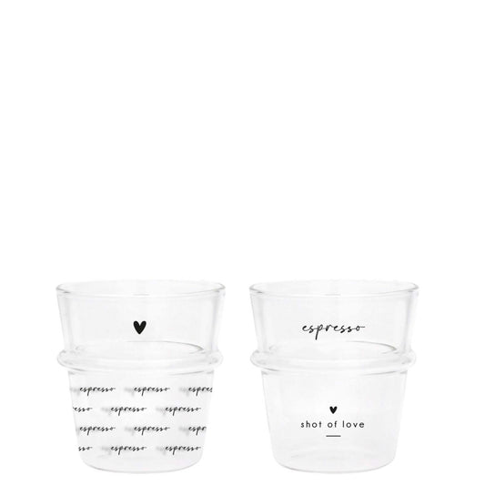 BASTION COLLECTIONS Espressoglas - Espresso & A shot of Love