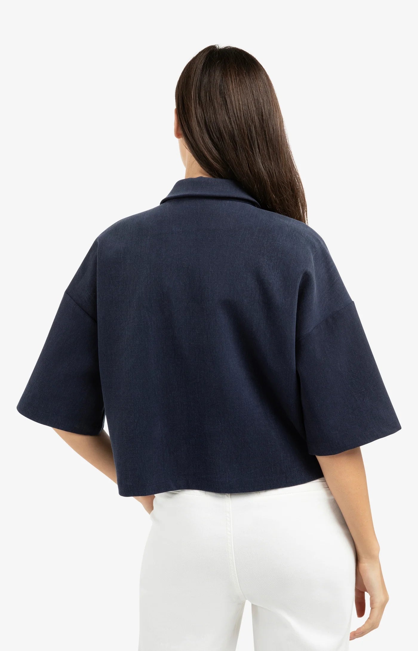 YAYA Polo Top mit Reißverschluss