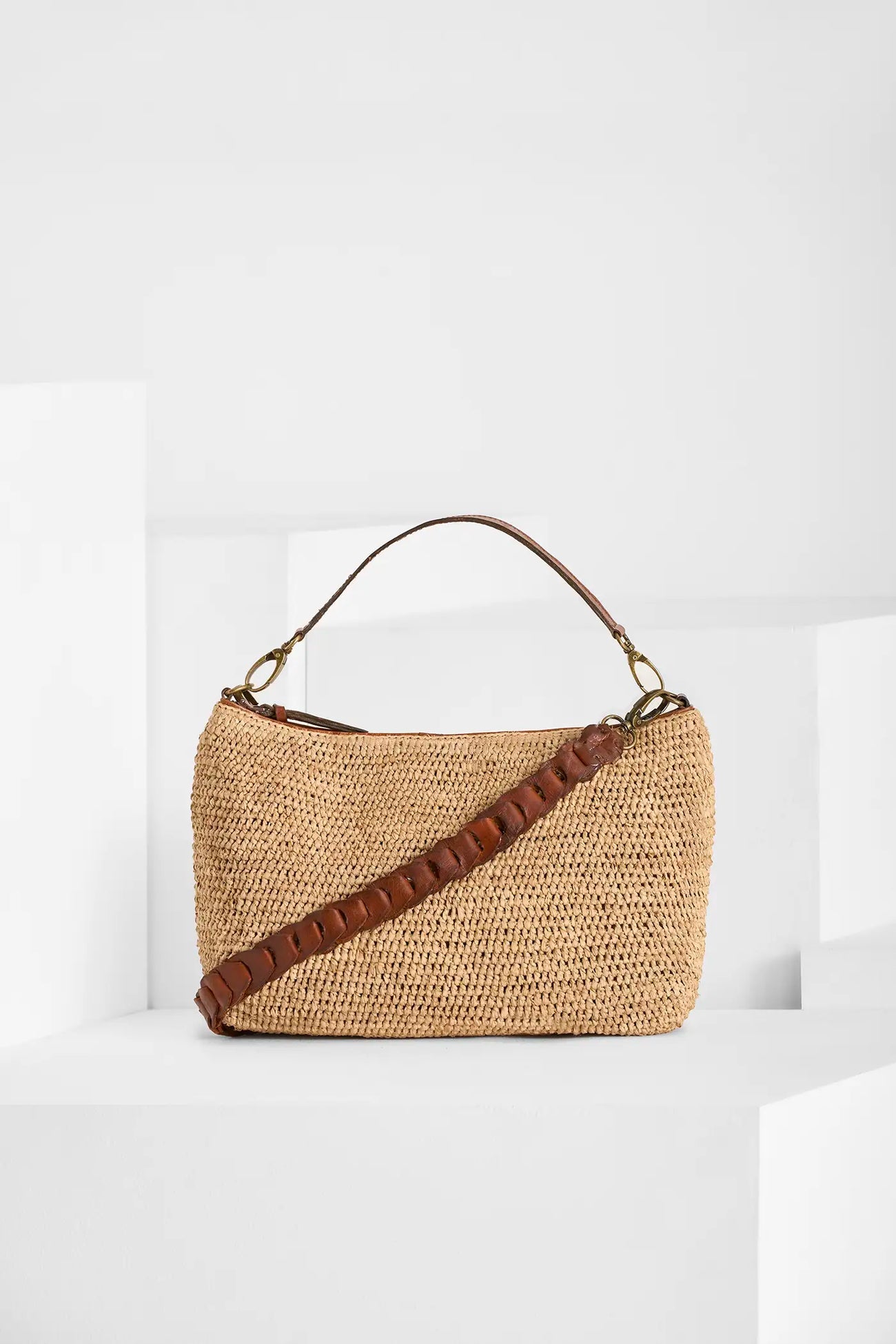 IBELIV Tasche Mihaja aus Raffia - Tea