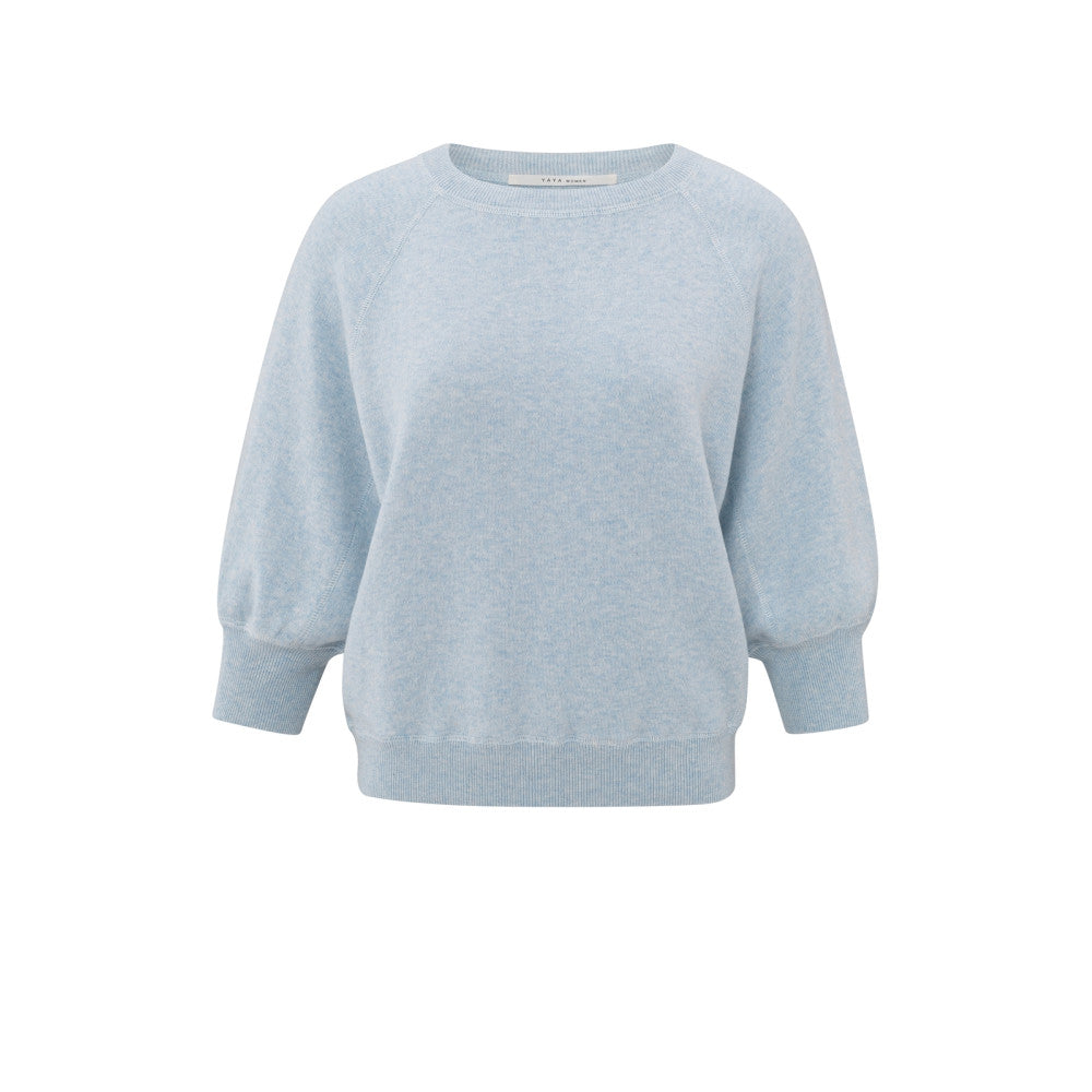 YAYA Pullover mit Raglanärmel Blue