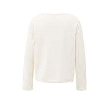 Lade das Bild in den Galerie-Viewer, YAYA Pullover mit U-Bot-Ausschnitt Off White
