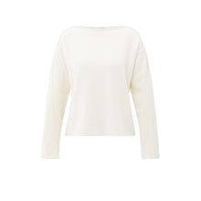 Lade das Bild in den Galerie-Viewer, YAYA Pullover mit U-Bot-Ausschnitt Off White
