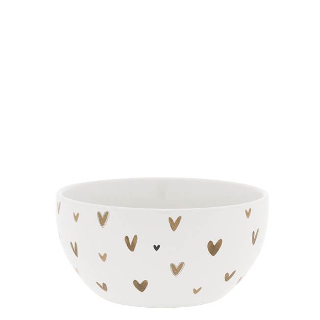 BASTION COLLECTIONS Bowl Little Hearts Brown