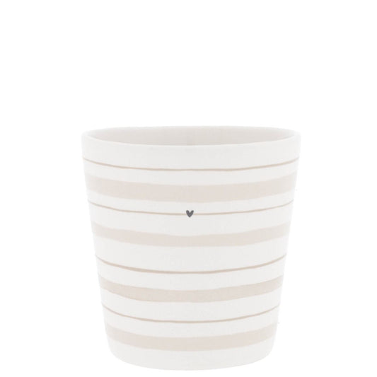 BASTION COLLECTIONS Becher Watercolor Natural Stripes