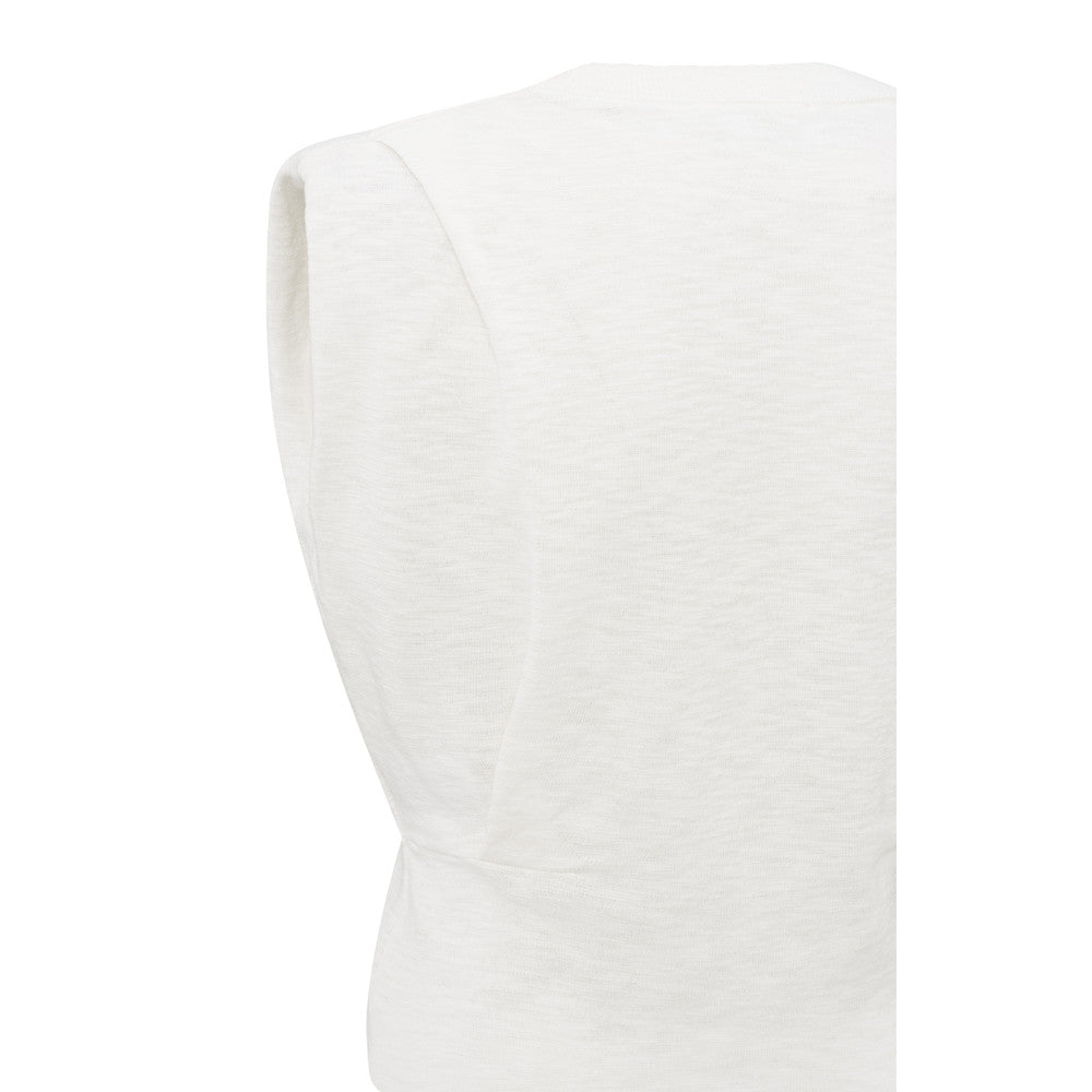 YAYA Ärmelloses Oberteil mit Schulterdetails White