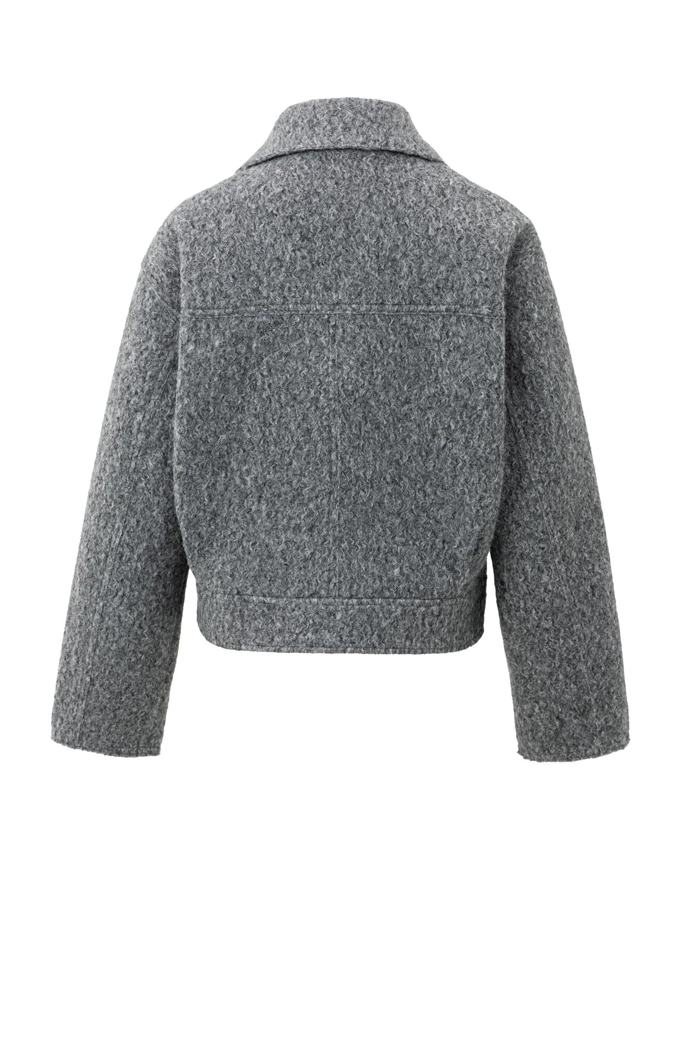 YAYA Bouclejacke Black Oyster Melange