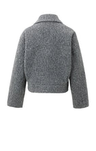 Lade das Bild in den Galerie-Viewer, YAYA Bouclejacke Black Oyster Melange
