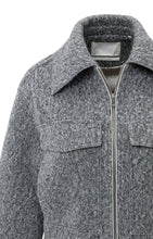 Lade das Bild in den Galerie-Viewer, YAYA Bouclejacke Black Oyster Melange
