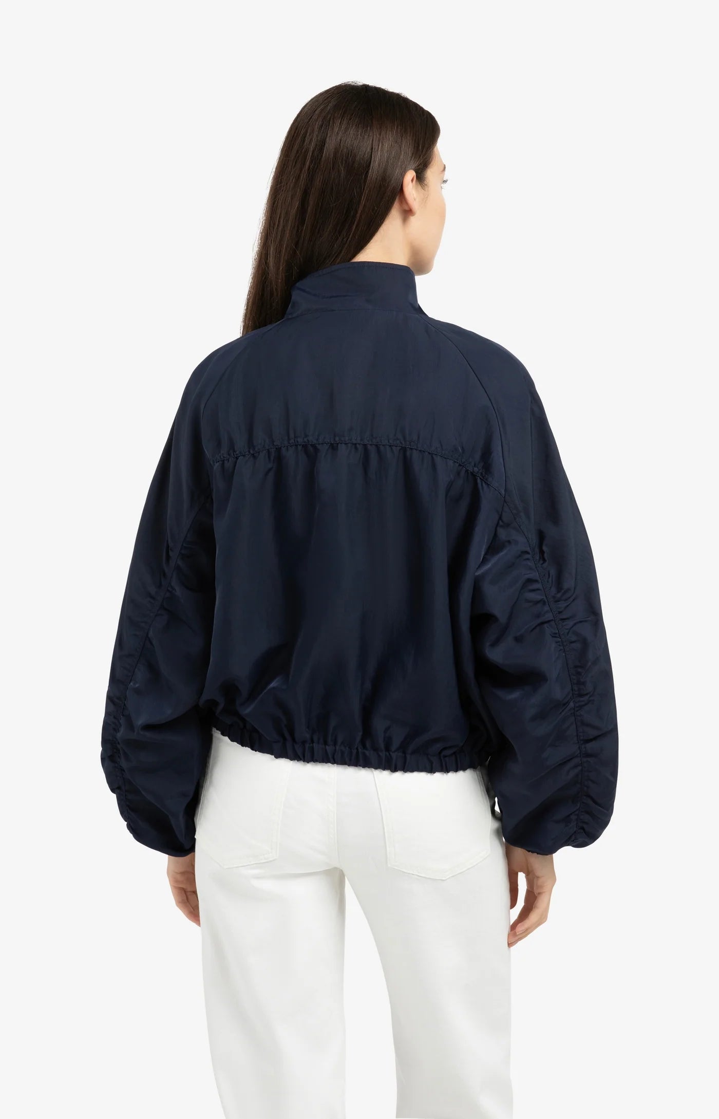 YAYA Oversize-Jacke mit Plisseedetails Navy