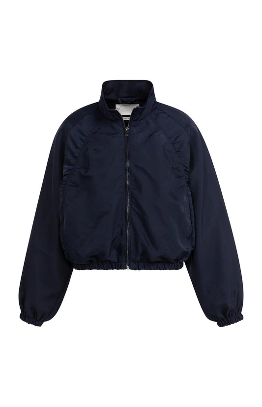 YAYA Oversize-Jacke mit Plisseedetails Navy