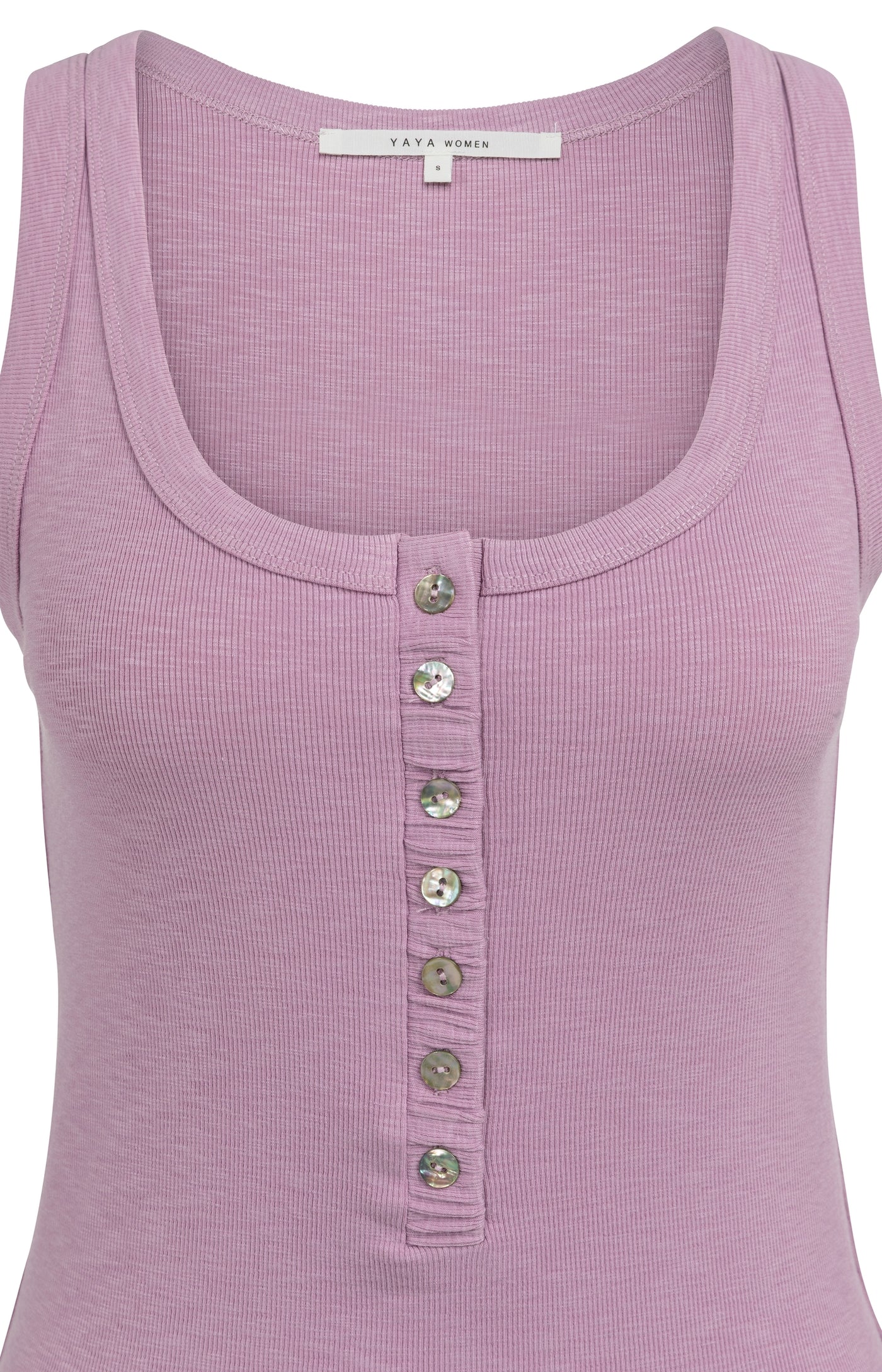 YAYA Top mit Knöpfen - Lavendel