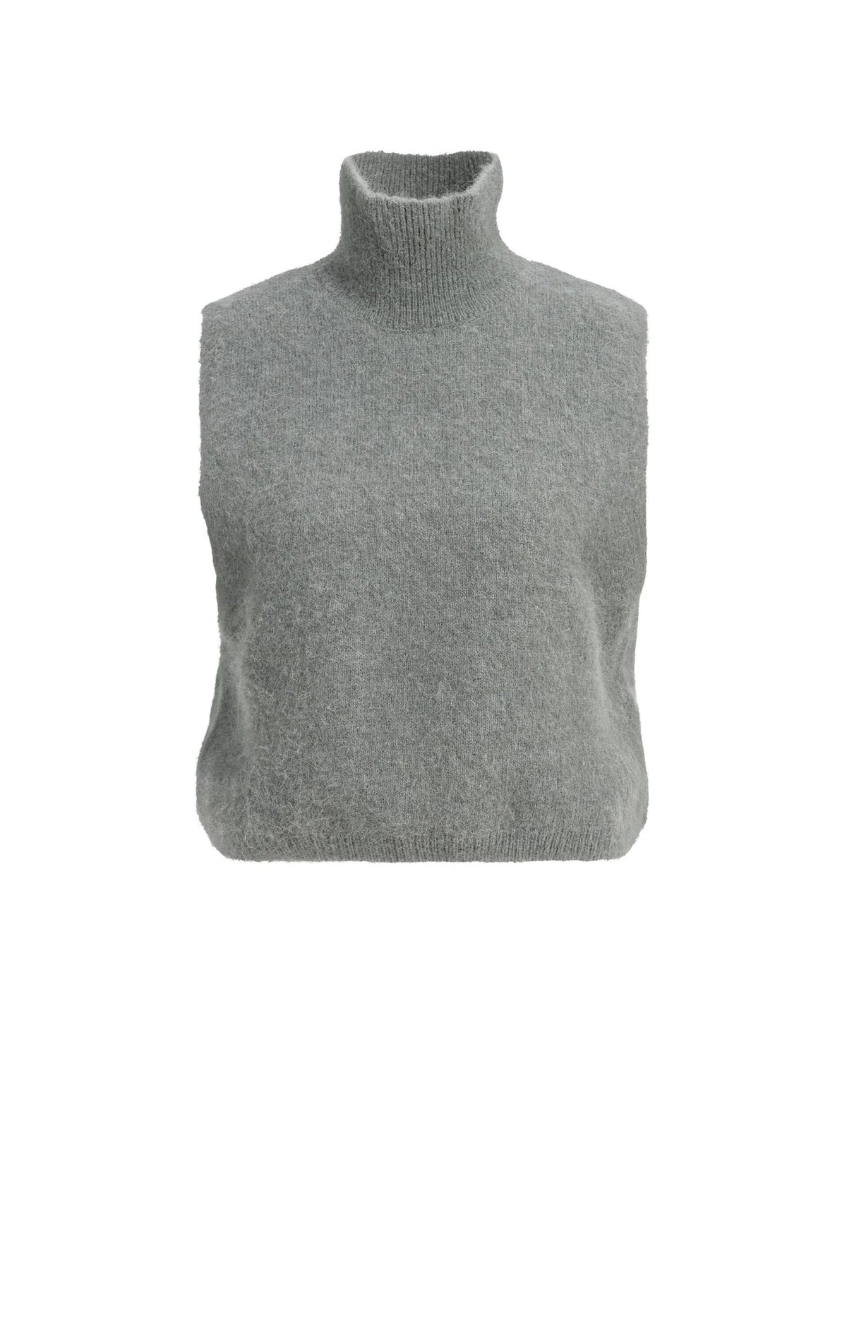 YAYA Ärmelloser Strickpullover - Soap Grey