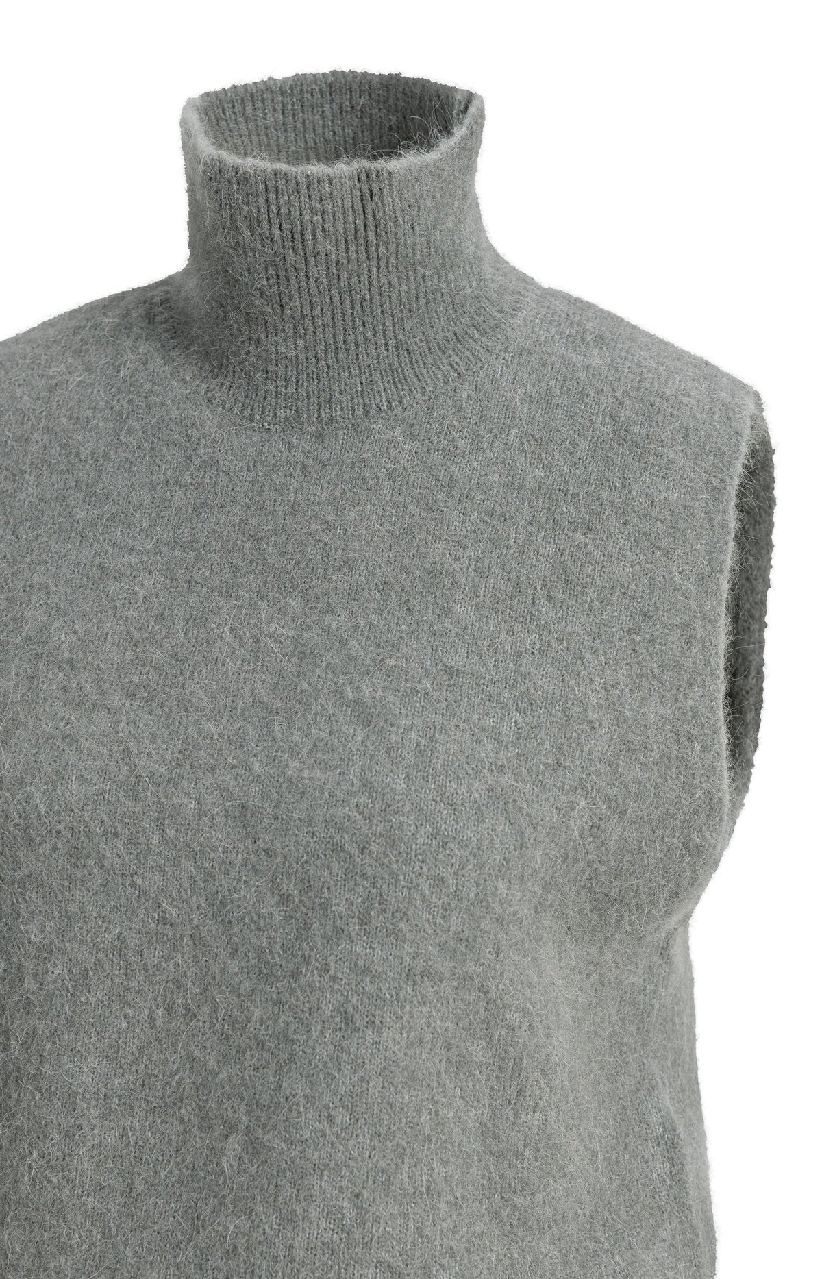 YAYA Ärmelloser Strickpullover - Soap Grey