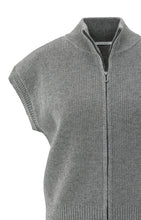 Lade das Bild in den Galerie-Viewer, YAYA Ärmelloser Cardigan Taupe
