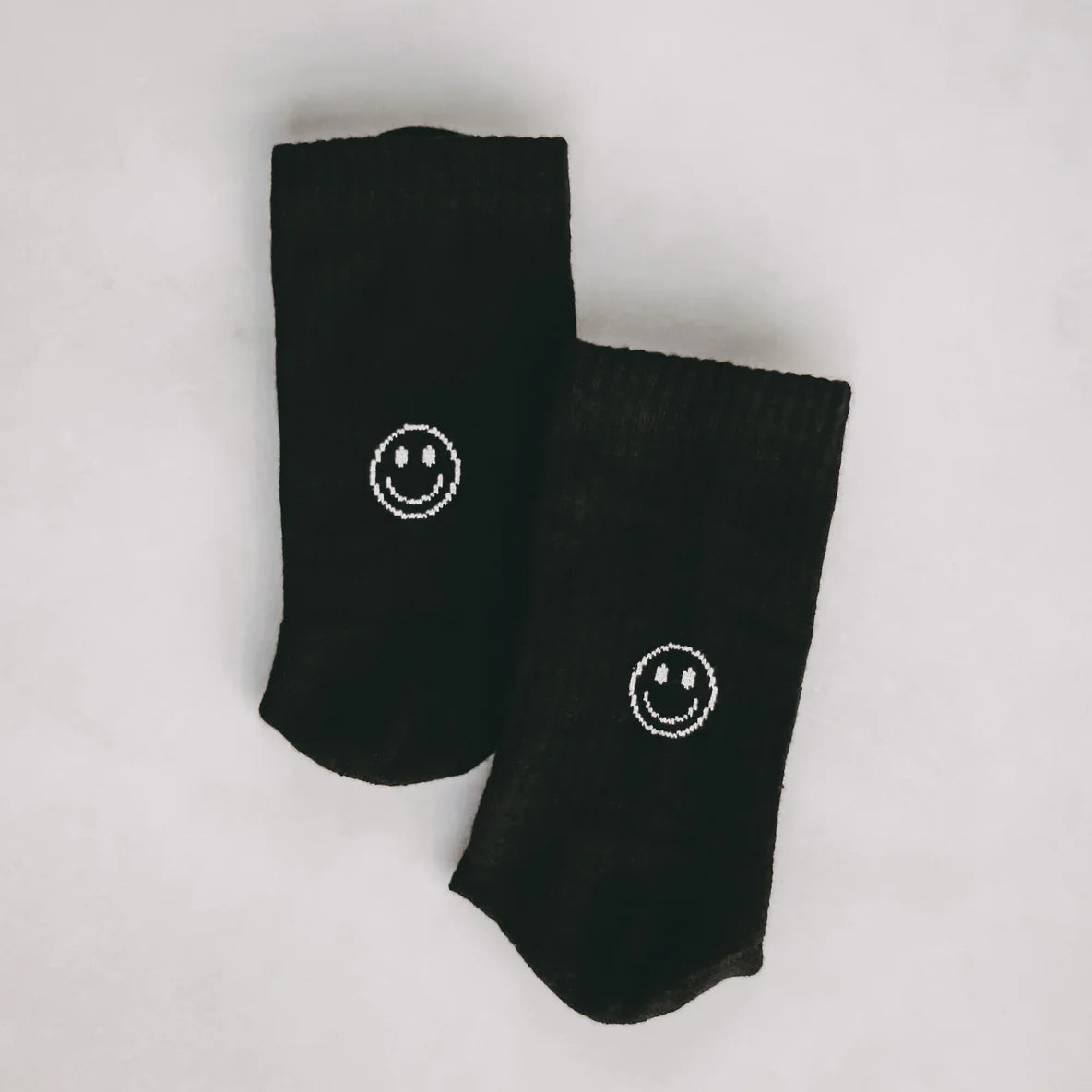 EULENSCHNITT Socken Smiley schwarz