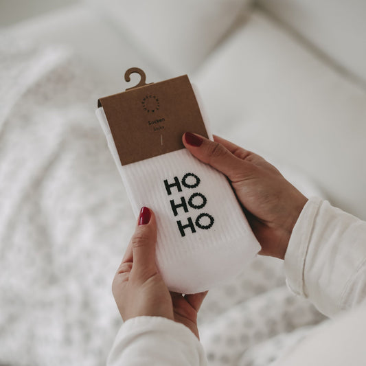 EULENSCHNITT Socken Ho ho ho