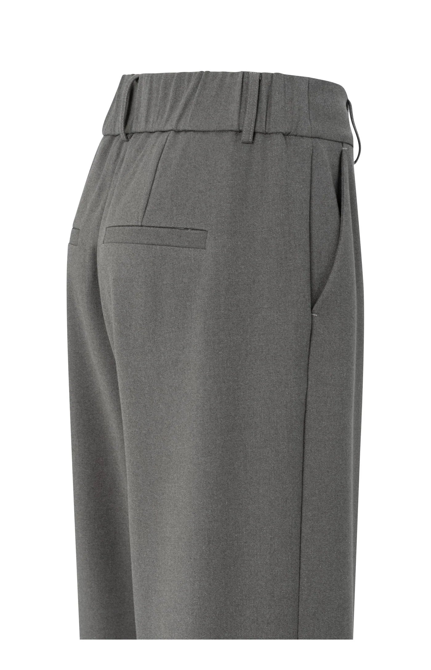 YAYA Hose mit Umschlag Dark Taupe