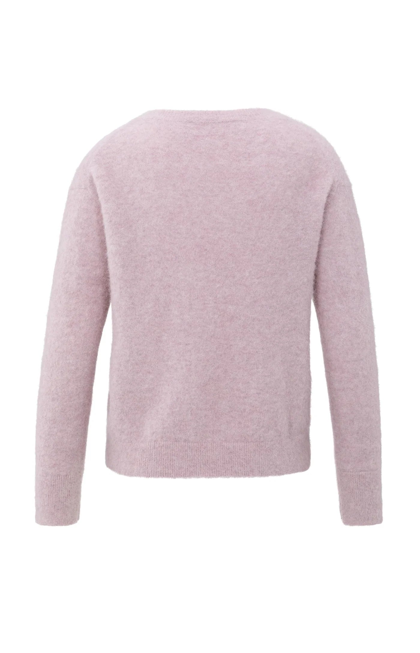 YAYA Pullover mit V-Ausschnitt Cloud Gray Purple