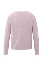 Lade das Bild in den Galerie-Viewer, YAYA Pullover mit V-Ausschnitt Cloud Gray Purple
