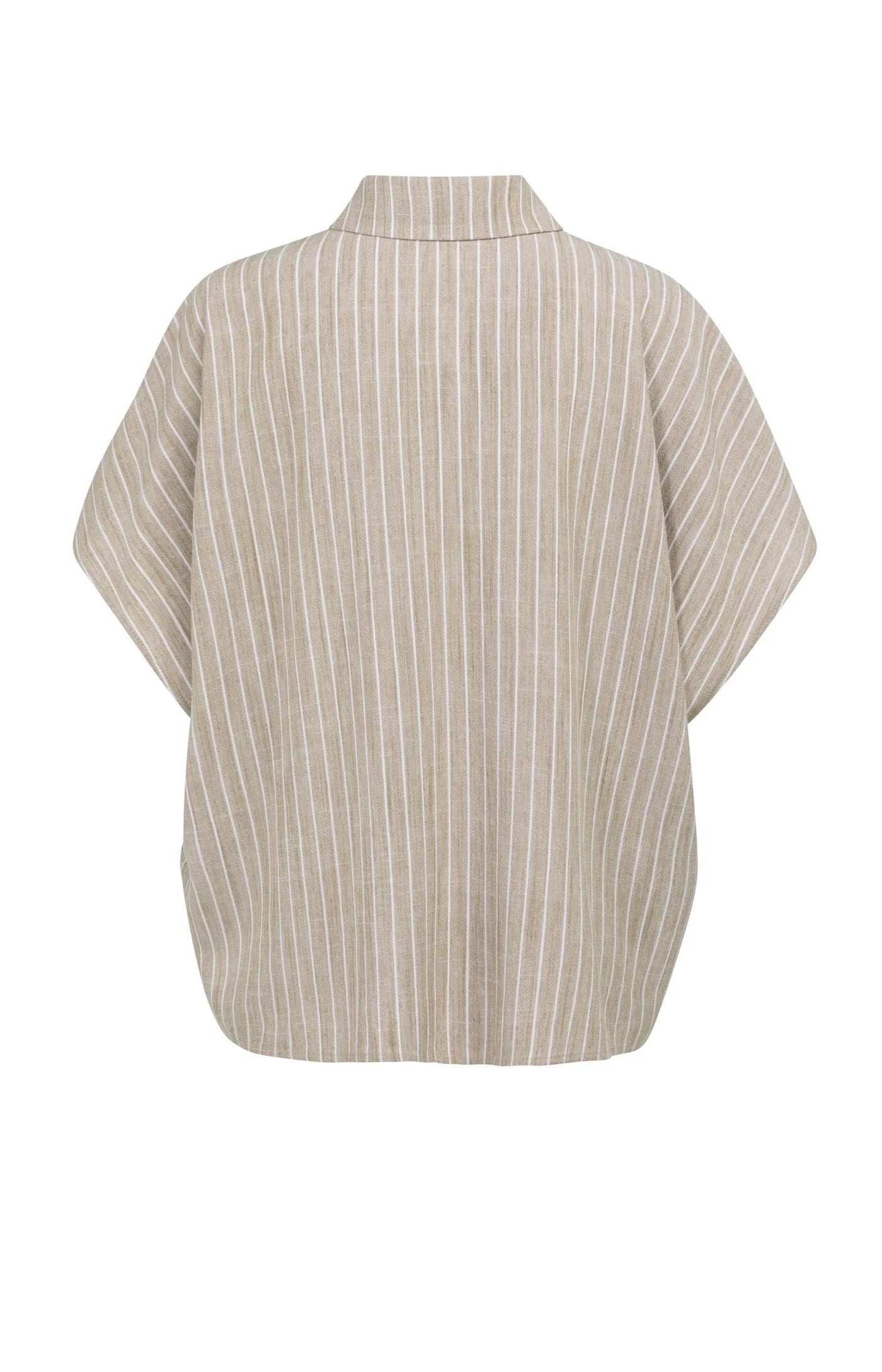 YAYA Striped Blouse Safari Brown