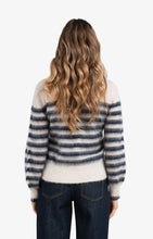 Lade das Bild in den Galerie-Viewer, YAYA Gestreifter Pullover Blue Dessin
