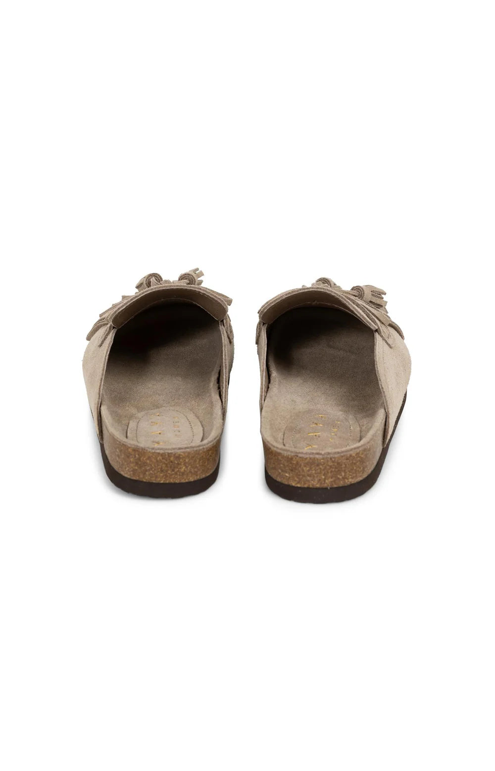 YAYA Mules mit Quasten Washed Brown