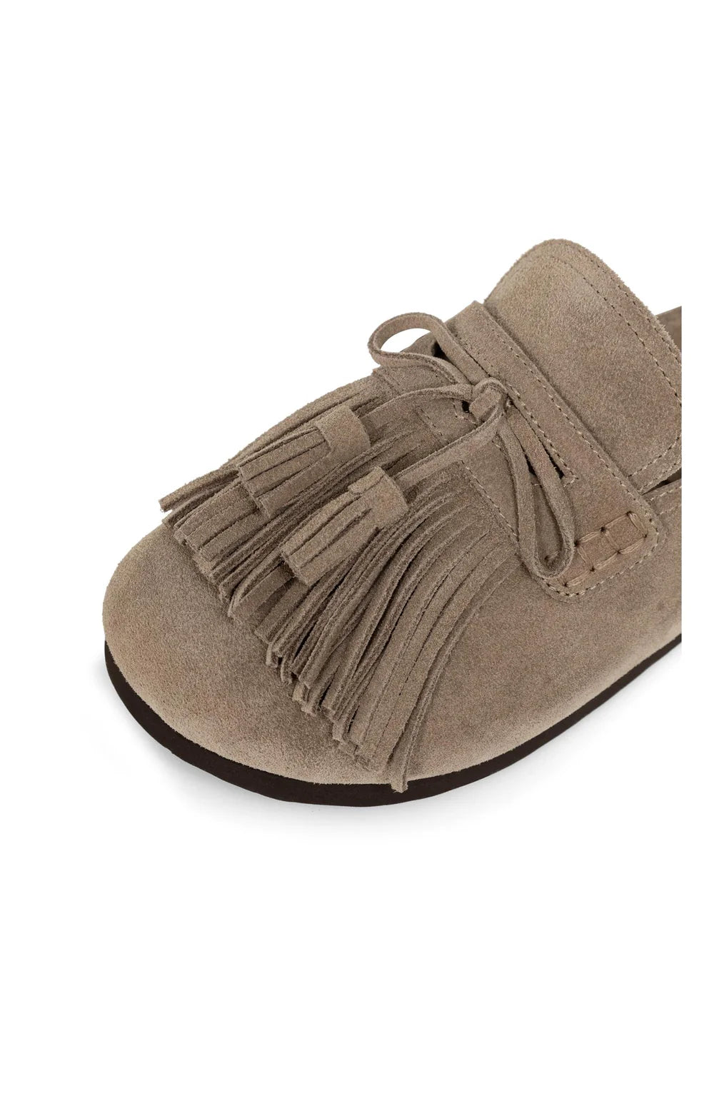 YAYA Mules mit Quasten Washed Brown