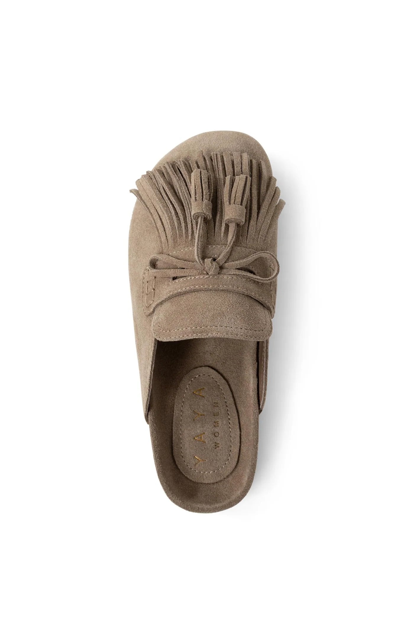 YAYA Mules mit Quasten Washed Brown