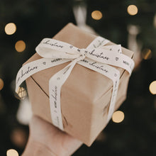 Lade das Bild in den Galerie-Viewer, EULENSCHNITT Geschenkband Merry Christmas
