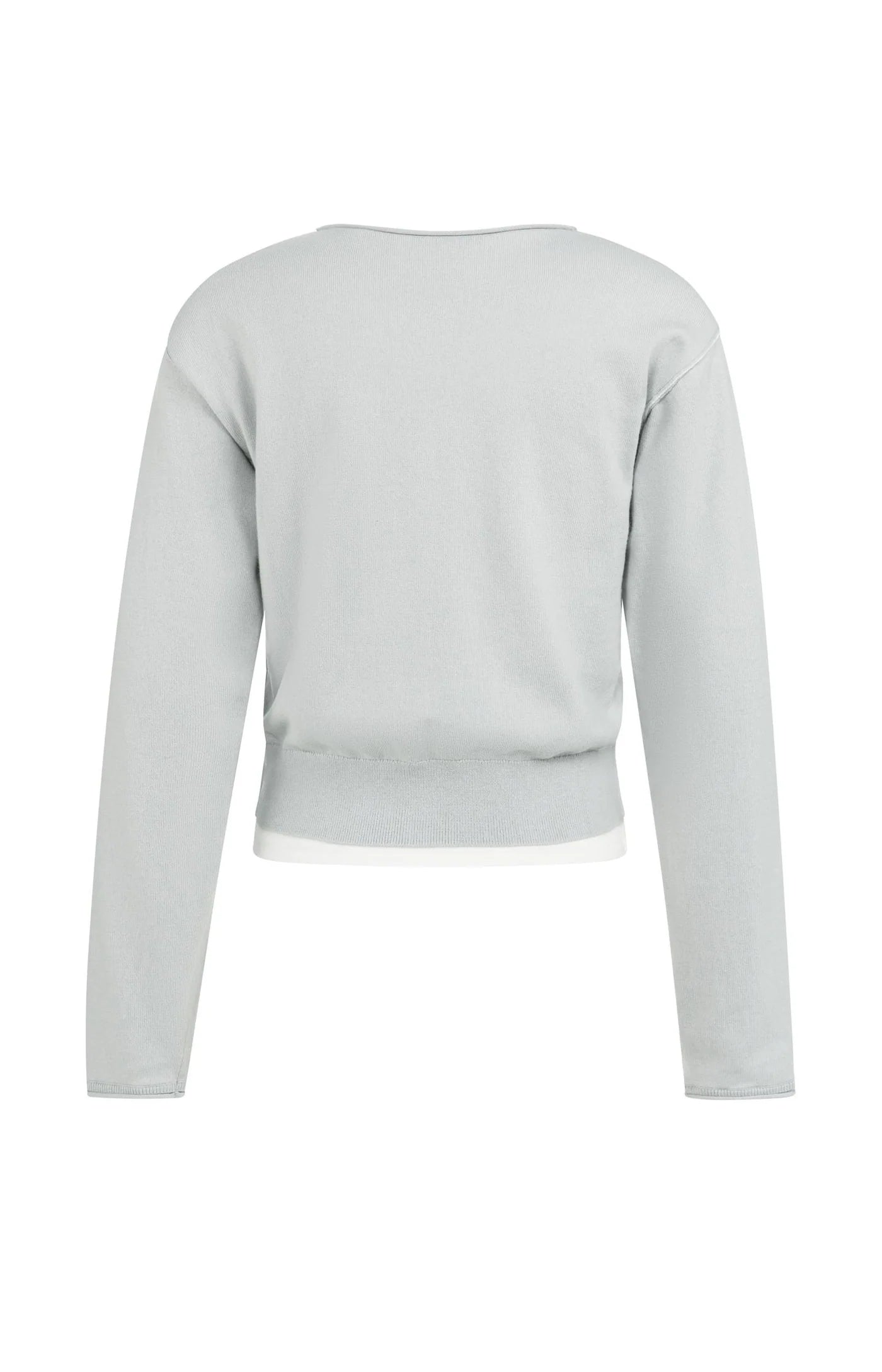 YAYA Pullover im Lagenlook Blue Grey